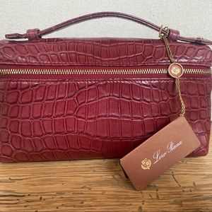 Loro Piana $9,200 Alligator Crocodile L19 Pouch Clutch Bag
